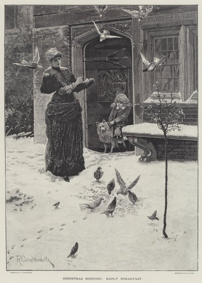 Mañana de Navidad, desayuno temprano de Richard Caton Woodville junior